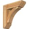 Ekena Millwork Thorton Slat Rough Sawn Bracket w/ Offset Brace, Western Red Cedar, 8"W x 28"D x 28"H BKT0806X28X28THR06RWR - alternate 1